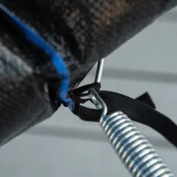 Soozier 12ft Trampoline with Safety Enclosure Outdoor Recreational Trampolines for Adults and Teens, Blue and Black(m-8)