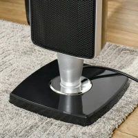 HOMCOM Compatible for HOMCOM Ceramic Tower Heater, Oscillating Space Heater with Remote Control, 8h Timer, Tip-Over and Overheat Protection for Home and Office, 750W/1500W, Black HOMCOM 820-250V81(m-8)