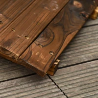 Outsunny 7.5' Fir Wood Garden Bridge Arc Walkway with Side Railings, Perfect for Backyards, Gardens, & Streams, Stained(m-15)