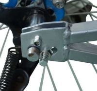 HOMCOM Solo Single-Wheel Bicycle Cargo Bike Trailer Cart Carrier, Orange(m-4)