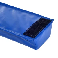 Soozier 8FT Folding Floor Balance Beam Foam Gymnastic Training Low Height Beam for Kids Home Gym Blue(m-10)