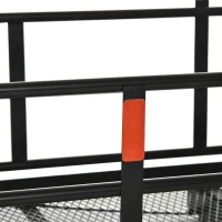 Aosom Hitch Cargo Carrier Hitch Mount with Luggage Storage and 6 Visibility Reflectors(m-11)