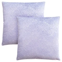 Monarch 18" x 18" Feathered Velvet Throw Pillow (Set of 2) - Light Purple(m-1)
