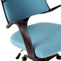 Vinsetto High Back Office Chair Fabric Executive Seat Swivel Desk Task Chair Swivel Fabric Seat Blue/Black(m-11)