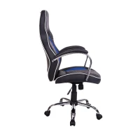 HOMCOM High Back Racing Style Ergonomic Gaming Chair - Blue / Black(m-5)