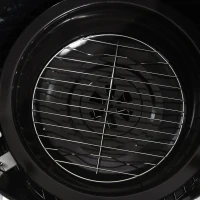 Outsunny 16" Charcoal Smoker Grill for Outdoor Cooking, Black(m-10)