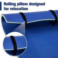 HOMCOM Roll-Up Pool Float Pad for Lakes, Oceans& Pools, Water Mat for Playing, Relaxing & Recreation - Blue(m-6)