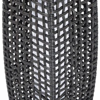 Outsunny LED Lamp Standing Floor Light Solar Powered Décor Patio Yard Rattan Wicker(m-6)