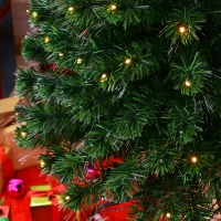 HOMCOM 7ft Tall Pre-Lit Artificial Fiber Optic LED Lighted Christmas Tree(m-5)