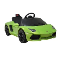 Licensed Lamborghini Aventador LP 700-4 Kids Ride on Toy Car Electric Battery Powered, Green(m-3)