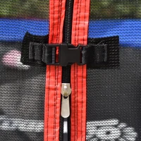 Outsunny 7FT Kids Trampoline, Durable Bouncer Spring Gym Toy Indoor/Outdoor with Safety Net Enclosure, Padded Cover, Fun Exercise Activity for Children, Red(m-13)