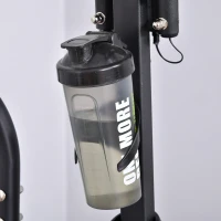 Soozier Stationary Elliptical Cross Trainer Magnetic Resistance Exercise Bike Two-way Cardio Fitness Workout Machine with Flywheel & LCD Digital Monitor Display Phone Holder, for Home Office Gym Black(m-11)