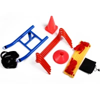 Soozier Speed Agility Sports Training Kit Ladder Hurdles Cones Marker Sled All Sports Athletic Exercise(m-1)