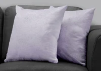 Monarch 18" x 18" Feathered Velvet Throw Pillow (Set of 2) - Light Purple(m-2)