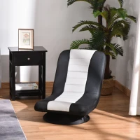 HOMCOM 360 Degree Swivel Video Gaming Chair, Folding Floor Sofa 5-Position Adjustable Lazy Chair, Grey(m-10)