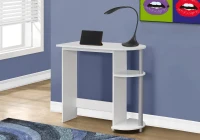 Monarch 32" Modern Wood Juvenile Computer Desk with Storage Shelves - White(m-2)