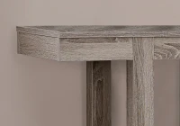 Monarch 32" Modern 3-Tier Straight Line Design Accent Console Table - Dark Taupe Finish(m-3)