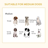 PawHut Elevated Dog Bed, Furniture Style Pet Sofa Couch, Soft Modern Puppy Lounger with Storage Drawer, Cushion, for Medium-sized Animals, Grey(m-7)