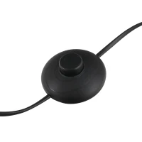 HOMCOM Modern Floor Lamp Standing Lamp Foot Switch E26 Socket Metal Glass Shade Golden(m-5)