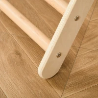 Qaba Triangle Ladder for Toddlers with Foldable Design for Easy Storage in Home Toddler Gym Space, Fine Motor Skills Toy(m-8)