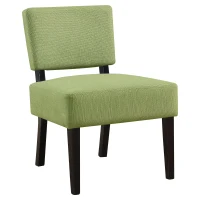 Monarch Contemporary Upholstered Accent Armless Slipper Chair - Lime Green(m-1)