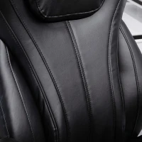 Vinsetto 4-Point Vibration Massage Executive Office Chair High Back Height Adjustable Padded Seat with Wheels, Black(m-18)