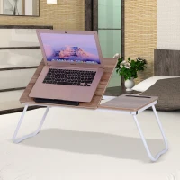 Vinsetto Portable Folding Laptop Bed Table Adjustable Angle Desk Stand Reading Holder(m-2)