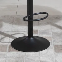 HOMCOM Modern Bar Height Chairs, Set of 2, Adjustable Swivel Round Metal Base, Elegant Design for Kitchen, Bar, Dining(m-14)