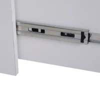 HOMCOM Ample Capacity Shoe Cabinet Box Bench w/ Drawers Particleboard White(m-9)