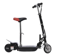 HomCom Electric Scooter with Seat – Black/Red(m-9)