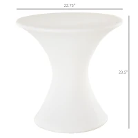 Outsunny 16RGB Colors Rechargeable Magic LED Stool Light With Remote Control Indoor&Outdoor Party(m-3)