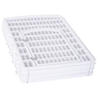 PawHut 8 Panel Dog Playpen Octagon Plastic Pet Crate Kennel Small Animals Portable Indoor White(m-8)