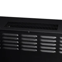 HOMCOM 27" Electric Fireplace Insert, Retro Recessed Fireplace Heater with Realistic Log Flame, Remote Control, and Adjustable Brightness, 1400W, Black(m-12)