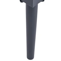 Outsunny 4 PCs PE Rattan Wicker Sofa Set Outdoor Conservatory Furniture Lawn Patio Coffee Table w/ Cushion Light Grey(m-10)