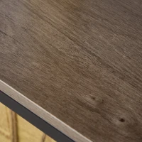 HOMCOM Modern 7 Tier Bookshelf Bookcase Utility Storage Shelf Organizer for Home Office with Display Rack Metal Frame, Grey Oak(m-9)