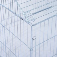 PawHut Small Animal Enclosure Rabbit Pet Bunny Metal Cage Outdoor 86.5" x 40.5" x 40.5"(m-12)