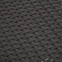 Outsunny Outdoor Wicker Egg Chair with Cushion, Lounge Chair Rattan 360 Degree Round Basket Chair for Backyard Garden Lawn Indoor Living Room, Brown(m-9)