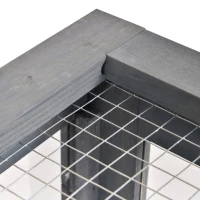 PawHut Wooden Reptile Cage with 3 Windows Slide-out Tray for Turtles, Lizards, Snakes(m-12)