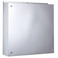 kleankin Bathroom Mirrored Cabinet, 28" x 24" Stainless Steel Frame Medicine Cabinet, Wall-Mounted Storage Organizer with Double Doors and Open Shelf, Silver(m-10)