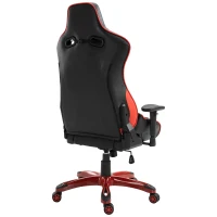 Vinsetto Ergonomic Gaming  Office Chair PU Leather Adjustable Padded Seat - Black Red(m-5)