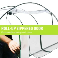 Outsunny 11.5x6.6x6.6ft Walk-in Tunnel Greenhouse Portable Garden Plant Growing House Transparent(m-8)