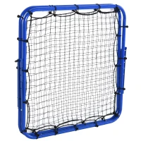 Soozier Outdoor Rebounder Net Football Goal Training Target Goal Play Adjustable Angles(m-4)