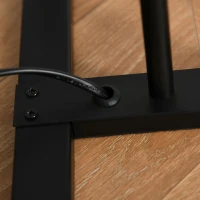 HOMCOM Modern Floor Lamp, 3-Light Freestanding Lamp for Living Room, Bedroom, and Office, Black(m-13)