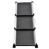 PawHut Telescoping Dog Car Ramp Lightweight Aluminium Alloy Frame Portable with Carry Handle, 28" - 62.5"(m-10)