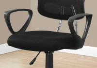 Monarch Ergonomic Swivelling Adjustable Juvenile Curved Mid Back Office Chair - White / Black(m-3)