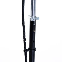 Qaba 120W 33.9"-37.8" Folding E-Scooter Battery Powered Kids Bike w/ Led BK(m-10)