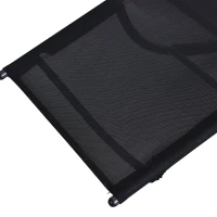 Outsunny Patio Texteline Rocking Lounge Chair Zero Gravity Rocker Outdoor Recliner Seat w/ Padded Pillow Black(m-5)