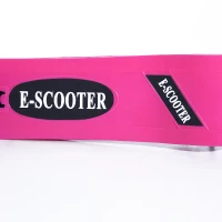 Qaba Adjustable Folding E-Scooter with LED Light Battery Powered Motorized Bike Electric Scooter 24V 4.5AH for Teens Pink(m-11)