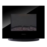 HOMCOM Wall Mounted / Free Standing Electric Fireplace 750W/1500W w/ Remote(m-8)