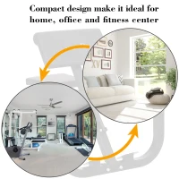 Soozier Heavy Duty Adjustable Roman Chair Rack Abdominal Exercise Machine Home Gym Fitness(m-4)